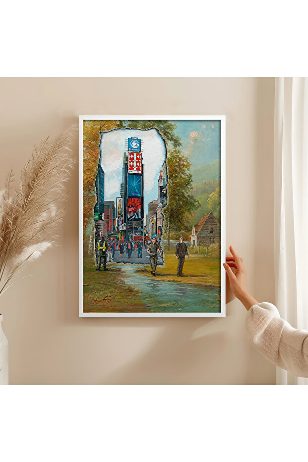 Wooden Frame Painting Framed Poster Art Wall Decor Tk/1477