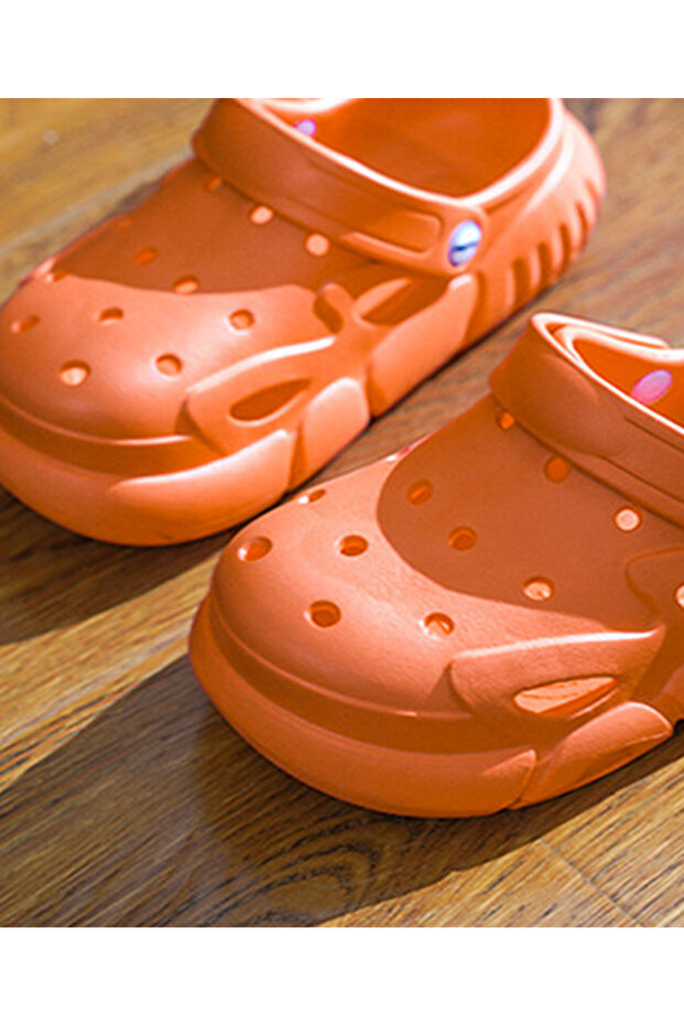 قبقاب بحزام خلفي - برتقالي - 4