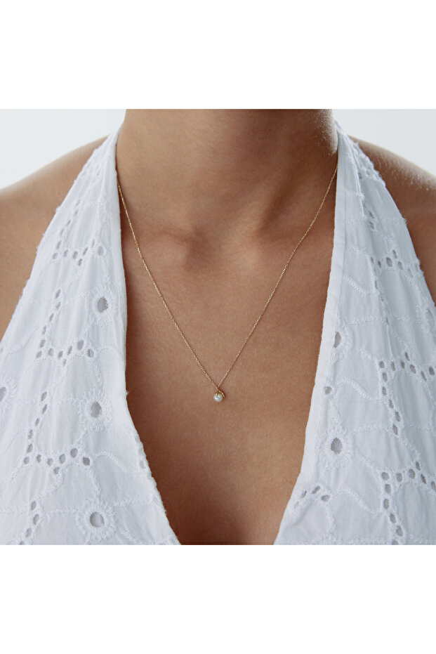 Tek İncili Kolye - 2