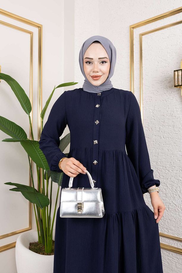 AFR MODEL AYROBİN TESETTÜR KADIN ELBİSE - 2