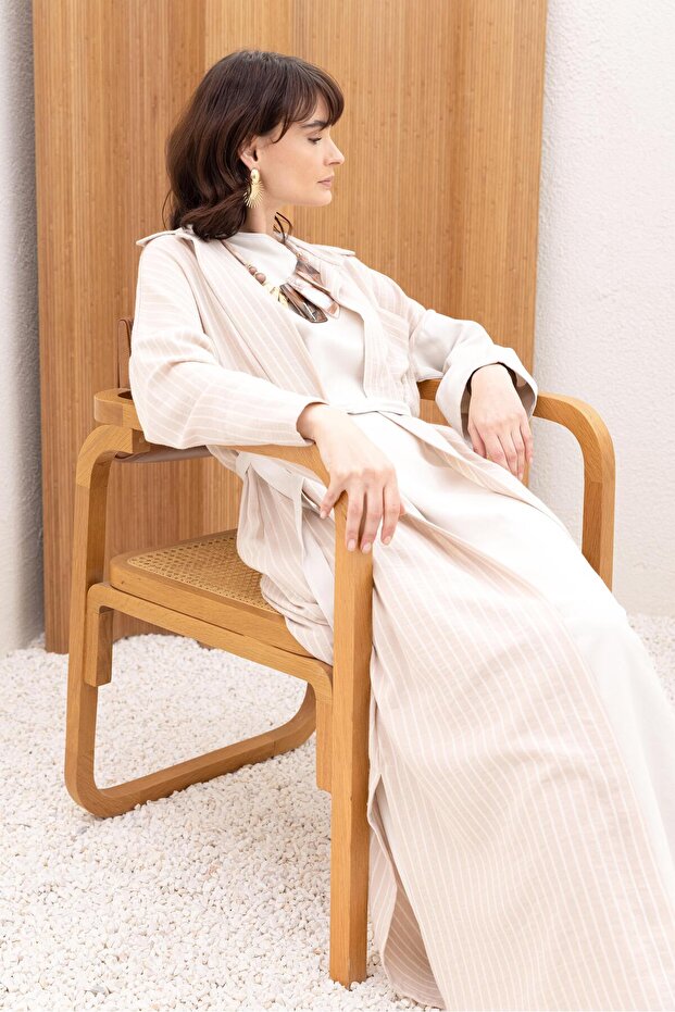 Stone-Cardigan Sleeveless Dress Suit