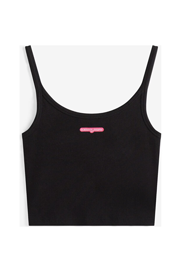 Th Dw0dw20924 Tjw Crp Scrıpt Label Tank Kadın Tshırt - 5