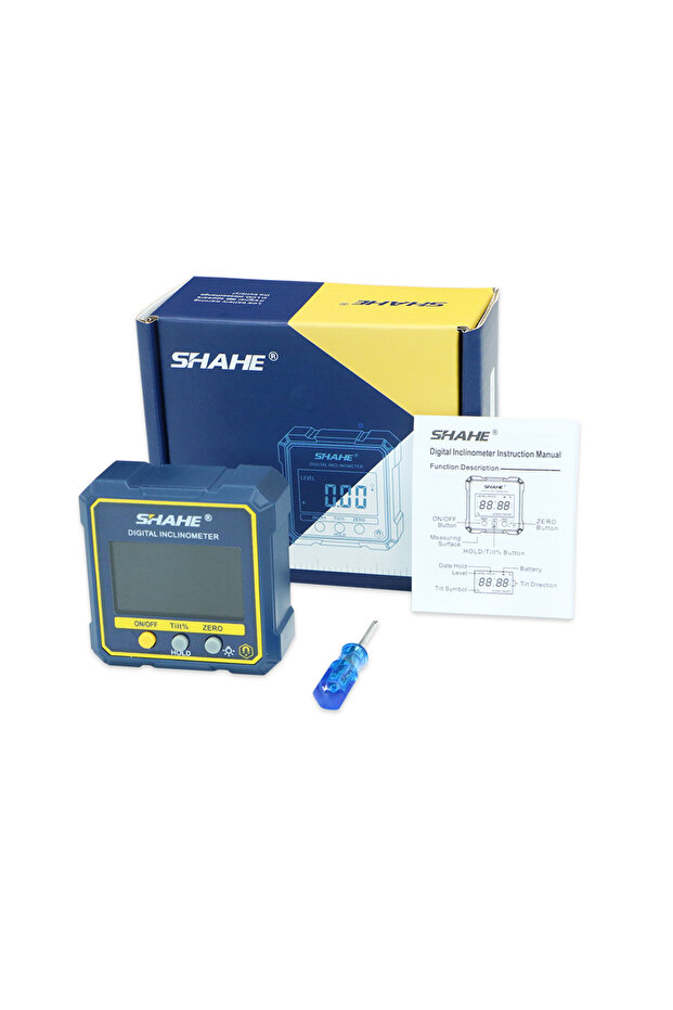 SHAHE Digital Angle Gauge Magnetic Protractor Inclinometer Level Angle Finder Angle Cube Level B... - 6