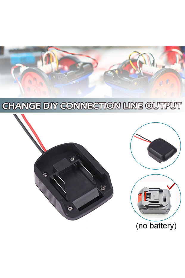 DIY Battery Cable Connector For Makita18V Li-ion Battery Output Adapter BL1830 BL1840 BL1850 For ...