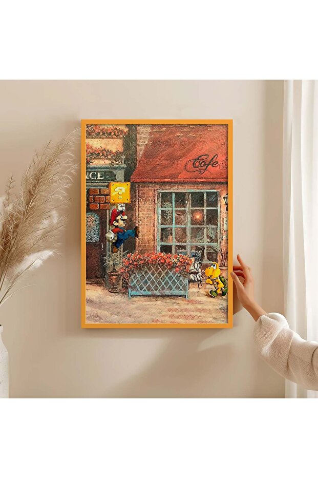 Wooden Frame Painting Framed Poster Art Wall Decor Tk/1478