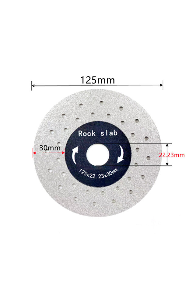 125mmx22.23mm 5" 125mm Diamond Dry Cutting Disc Slabs Porcelain Ceramic Tile Marble Thin Cutting Bla