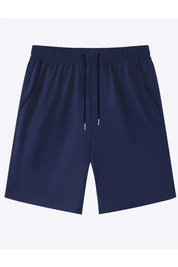 3'lü Set Rahat Kalıp Unisex Bermuda Şort - 4