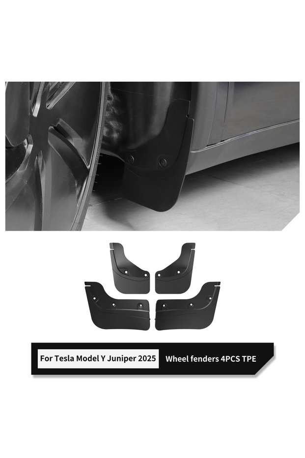 25MY Fenders 4pcs LUCKEASY for Tesla Model Y Juniper/Launch 2025 2026 Car Mud Fenders Car Modificati