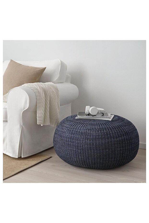 puf, koyu mavi, 71 cm - 1