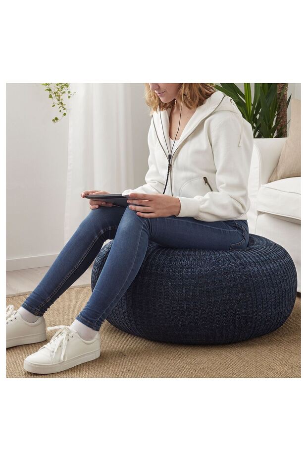 puf, koyu mavi, 71 cm - 4