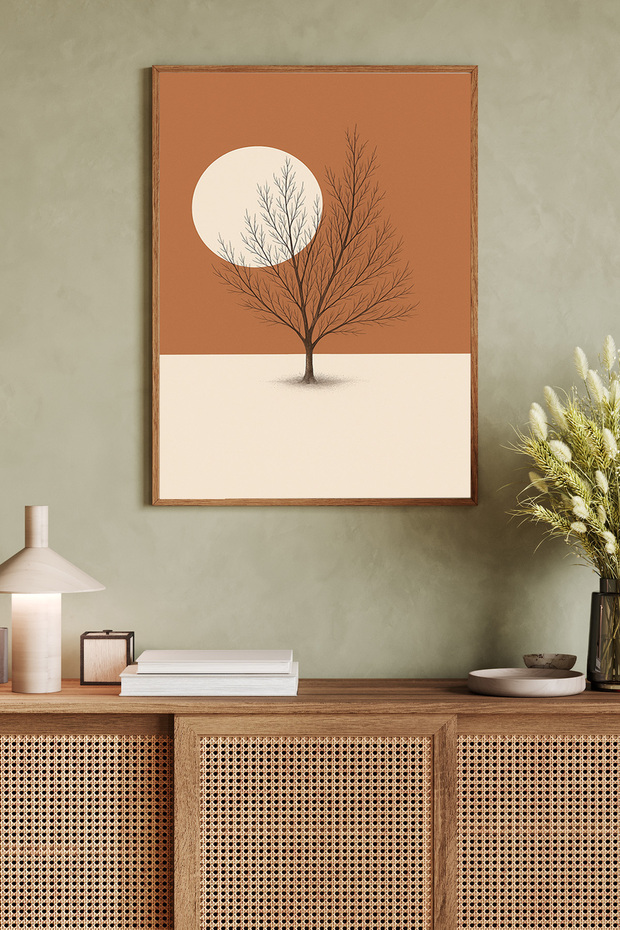 One Piece Wooden Framed Painting Tk0858