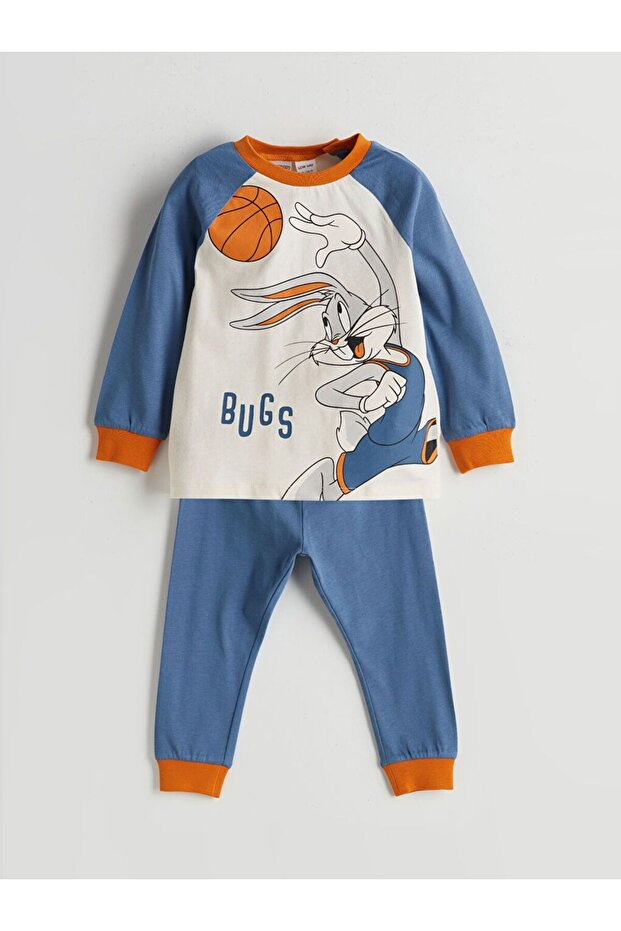 Bugs Bunny Baskılı Erkek Bebek Pijama Takım - 1