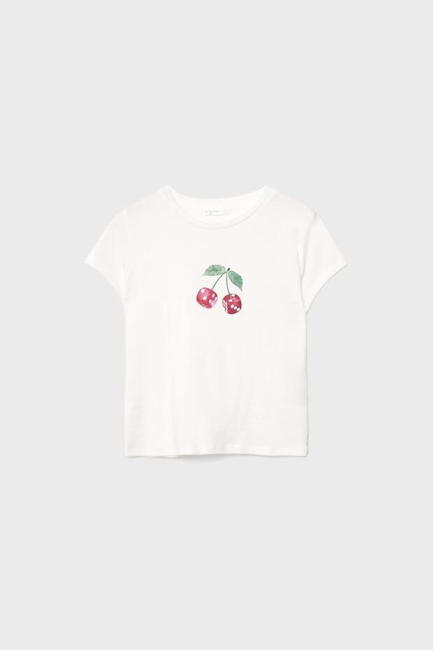 Baskılı Fitted Tişört - 6