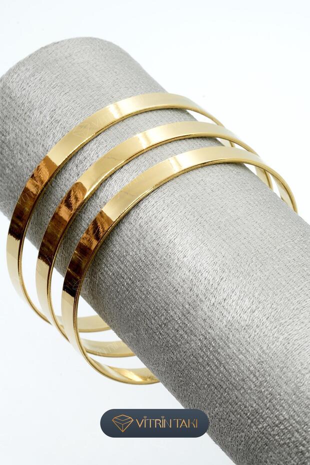 66mm Üçlü Kalın Ajda Bilezik - 2