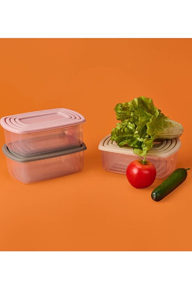 Set of 4 Rectangular Easy Storage Bins - 7