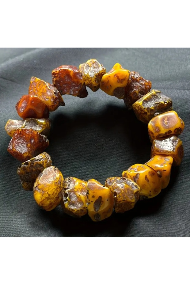 Zhenping Black Old Amber Bracelet, Suitable for Both Men and Women