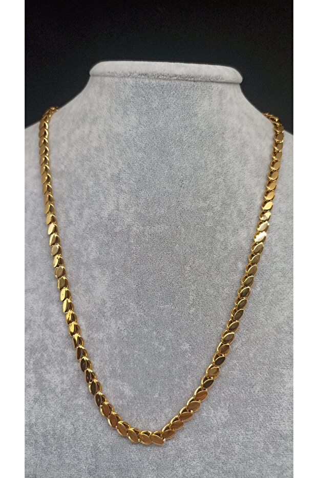 Arpa Pullu %100 Paslanmaz Çelik Kolye - 4