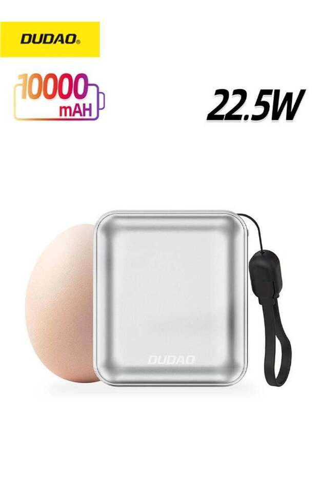 10000mAh Mini Power Bank, Super Lightweight Portable Charger, Power Bank with Built-in Fast Ch