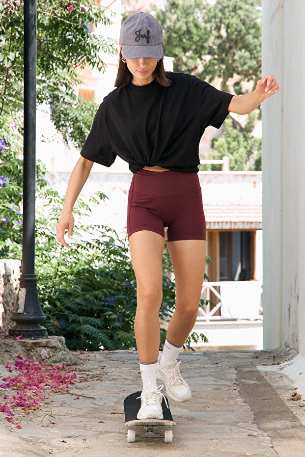 Aura Oversize T-Shirt Siyah - 4