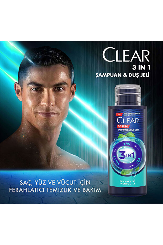 Men Şampuan & Duş Jeli 3in1 90 ml x2 + Elidor Şampuan & Bakım Kremi Güçlü ve Parlak 90 ml x2 - 3