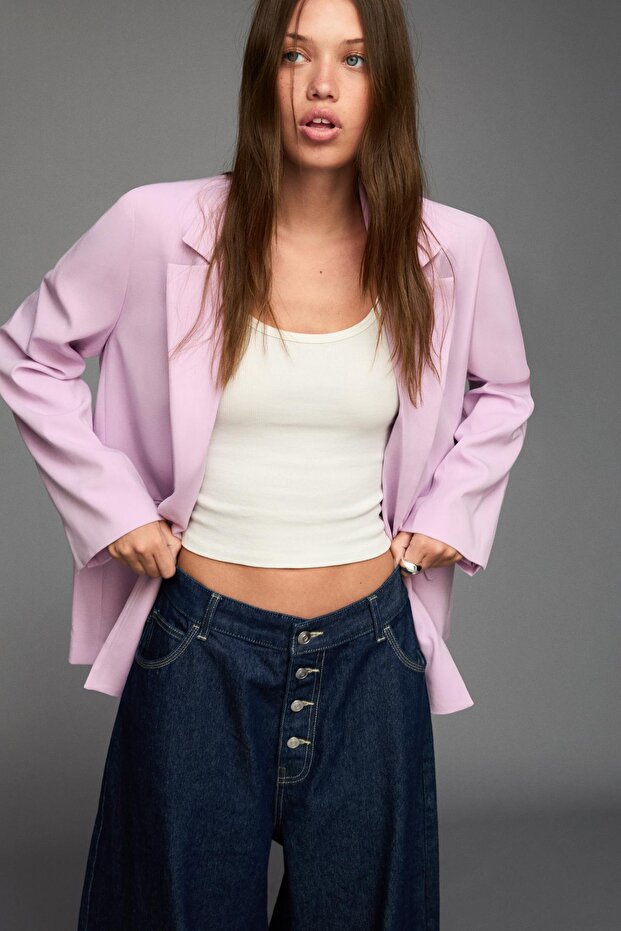 Sırtı askılı blazer - 1