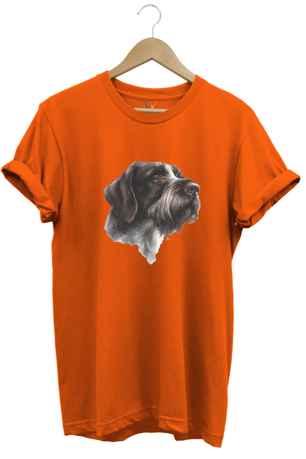 Hunting Hunting Drahthaar Draktar Hunting Dog Printed 100% Cotton Regular Fit Unisex T-Shirt