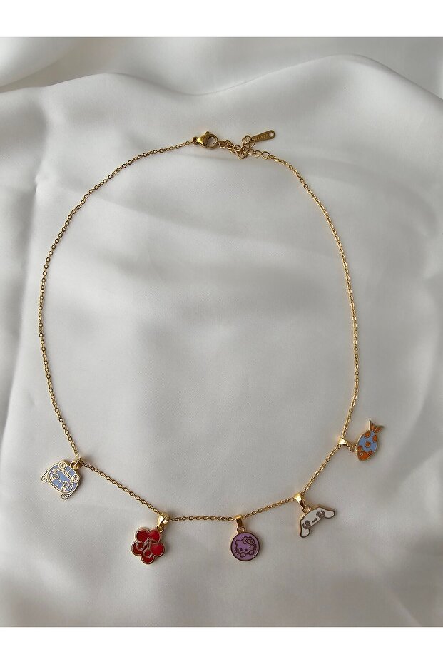 Children's Steel Figure Replacement Charm Necklace