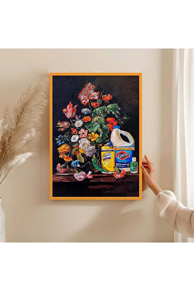 Wooden Frame Painting Framed Poster Art Wall Decor Tk/1488