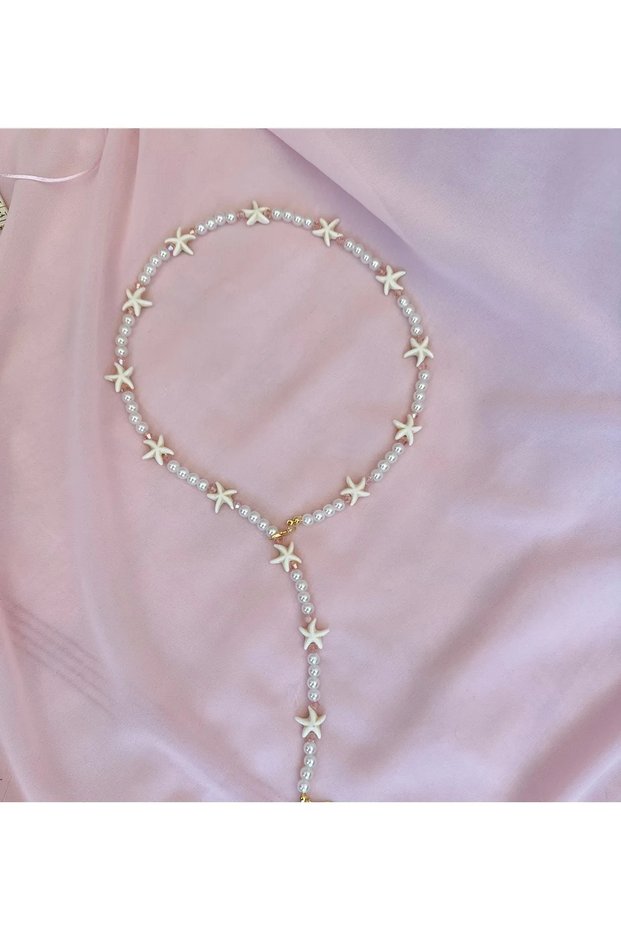 Sea Themed Y Necklace | Starfish Y Necklace | Bohemian Summer Necklace
