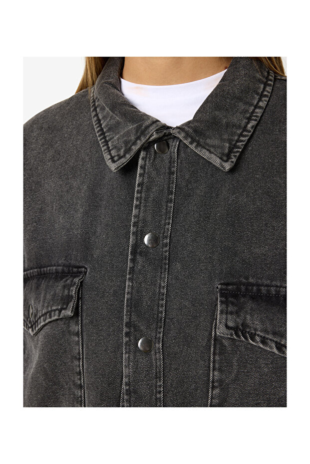 NMPEYTON GESTEPPTES DENIM-OVERSHIRT DD - 1