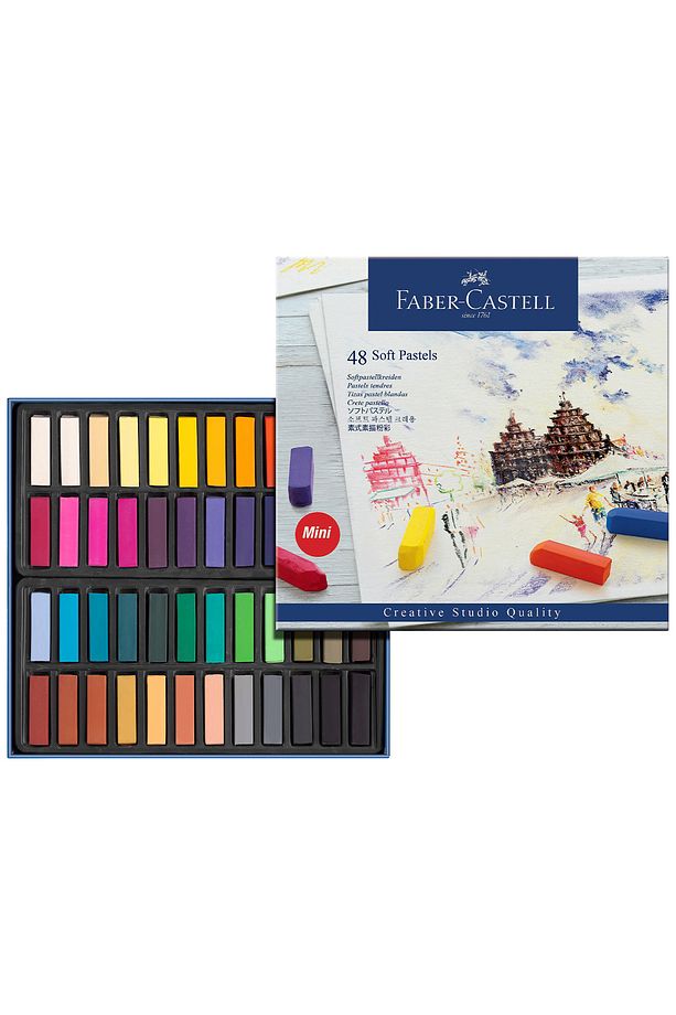Creative Studio Mini Toz Pastel Boya (SOFT), 48 Renk, Yarım Boy, Parlak Ve Yoğun Renkler - 2
