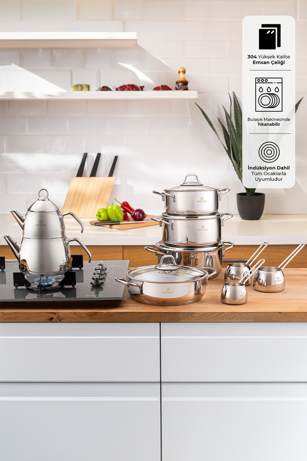 Batu 14 Parça Çelik Çeyiz Seti - 1