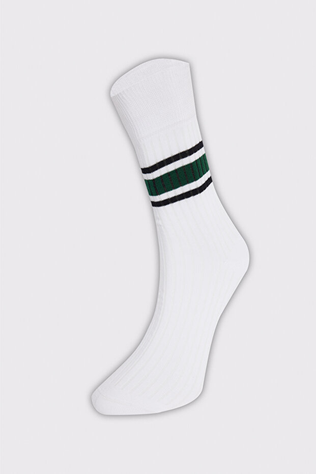 Unisex Striped College Tennis Socks
