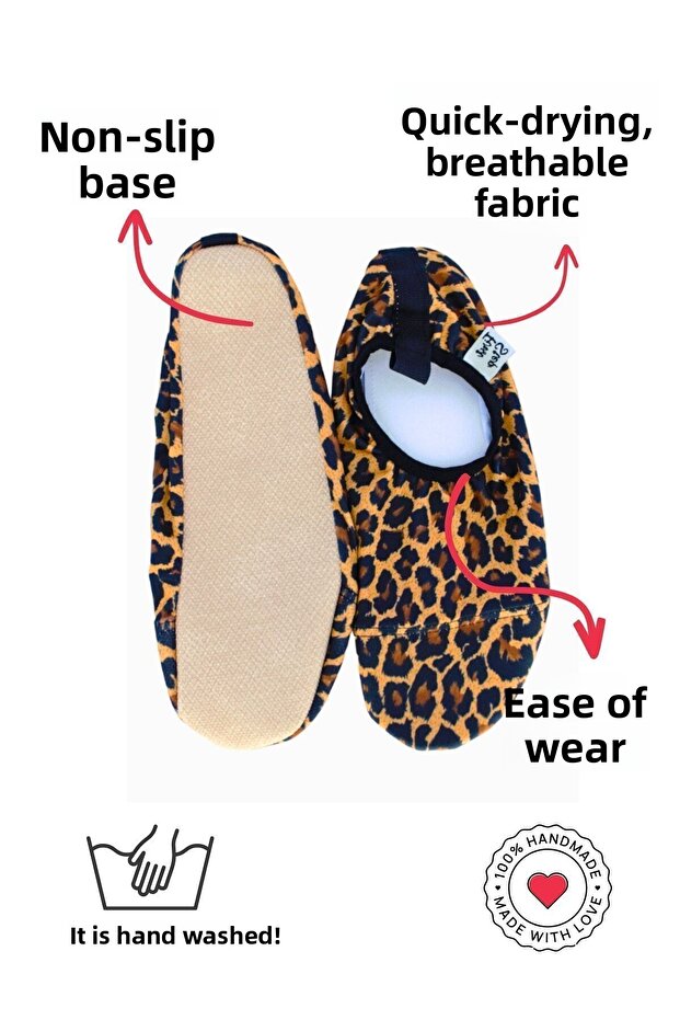Leopard Patterned Mother and Daughter Combinable Pool and Sea Shoes (Sold Separately)-F-902 - 6