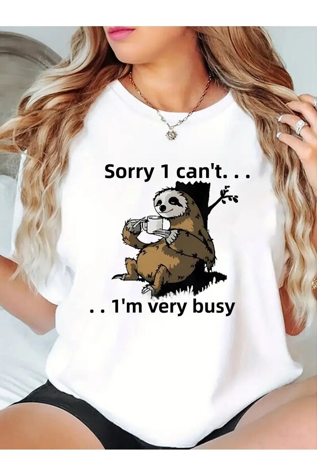 Women's Crew Neck Relaxed Fit Printed T-Shirt