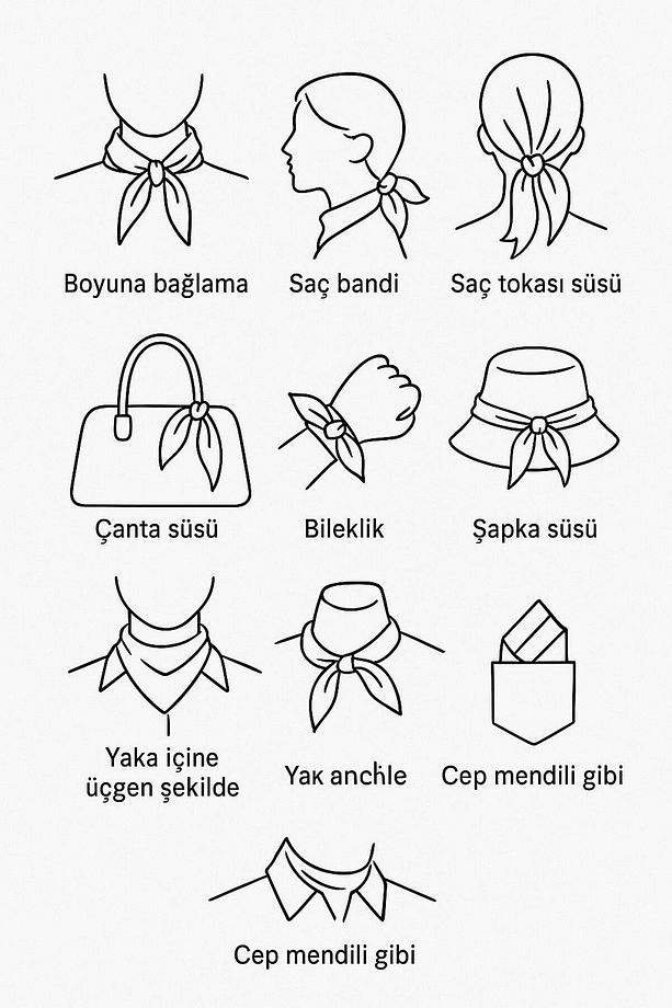 Göz Desenli Bandana - 4