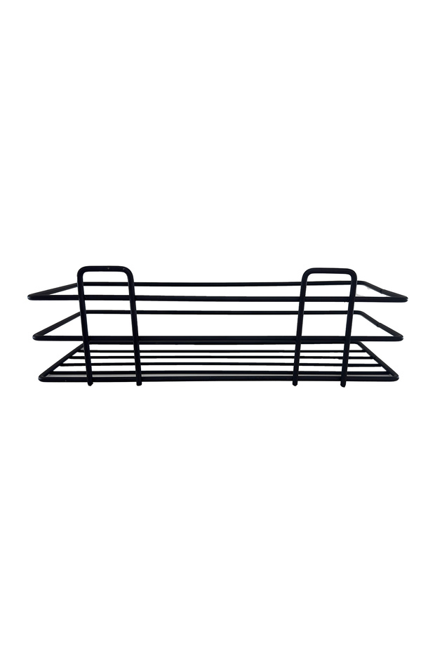 Metal Iron Bathroom Shampoo Cabinet Lid Rack Adhesive Organizer Wall Organizer Shampoo Dispenser