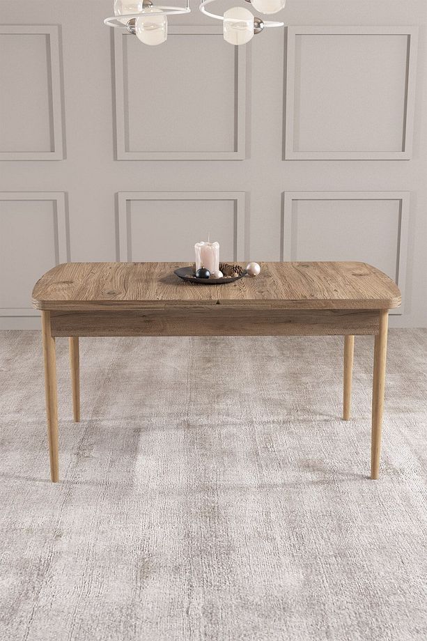 Calvin Atlantik 80x132 Mdf Açılabilir Mutfak Masası Takımı 6 Adet Sandalye - 3