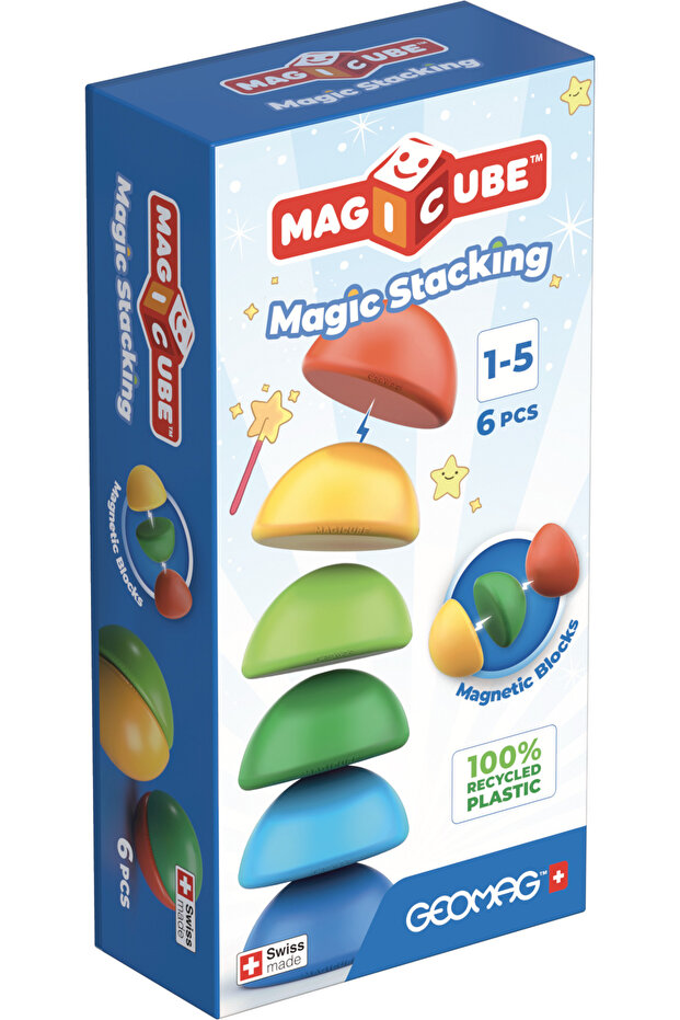 Magicube Blocks Stacking Magnetic Building Toys 6pcs