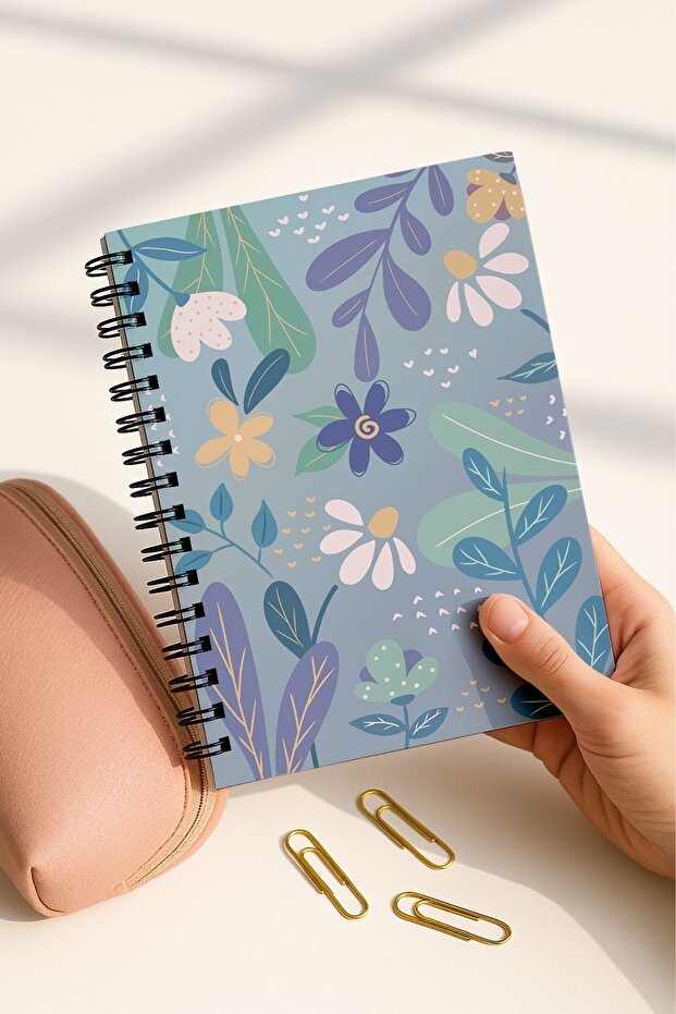 مجموعة دفاتر مدرسية حلزونية غير مسطرة، مقاس A5، 50 ورقة، 100 صفحة، مجموعة من 4 قطع، مجموعة بوهولو - 7