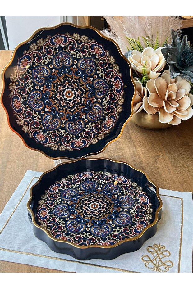 Alina 2-Piece Acrylic Glass Tray