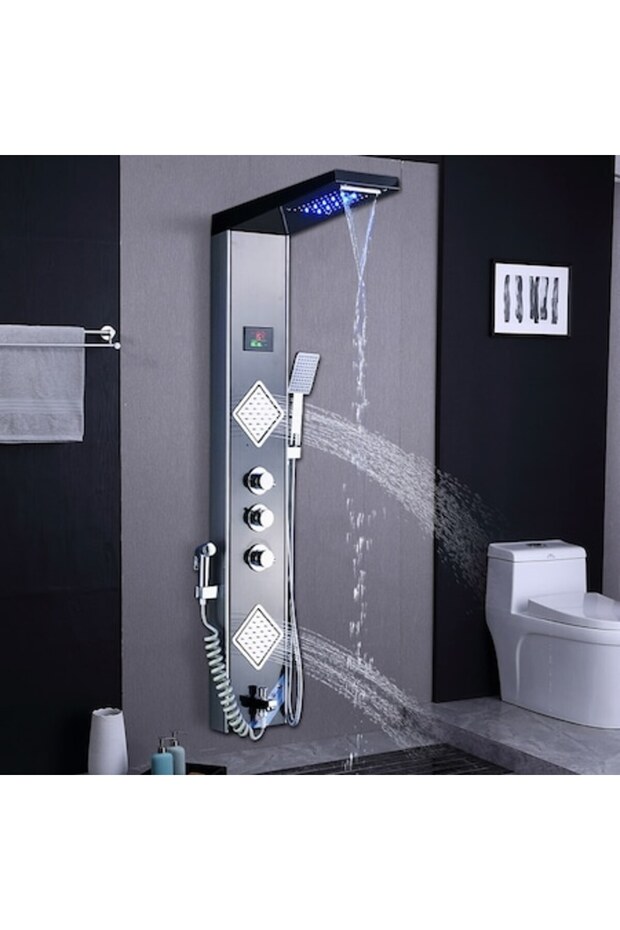 Multifunctional Shower Panel with LED, - 1