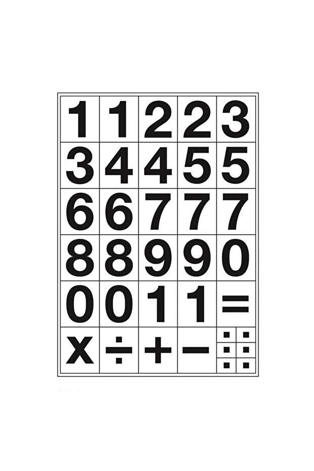 Stc-510 Number Label 20mm Bold 2 Pack