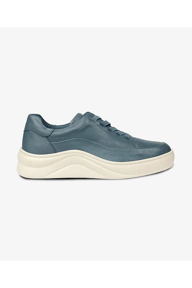 Kadın Kot Mavi Hakiki Deri Sneaker Ayakkabı 5Y2FA59052 - 1