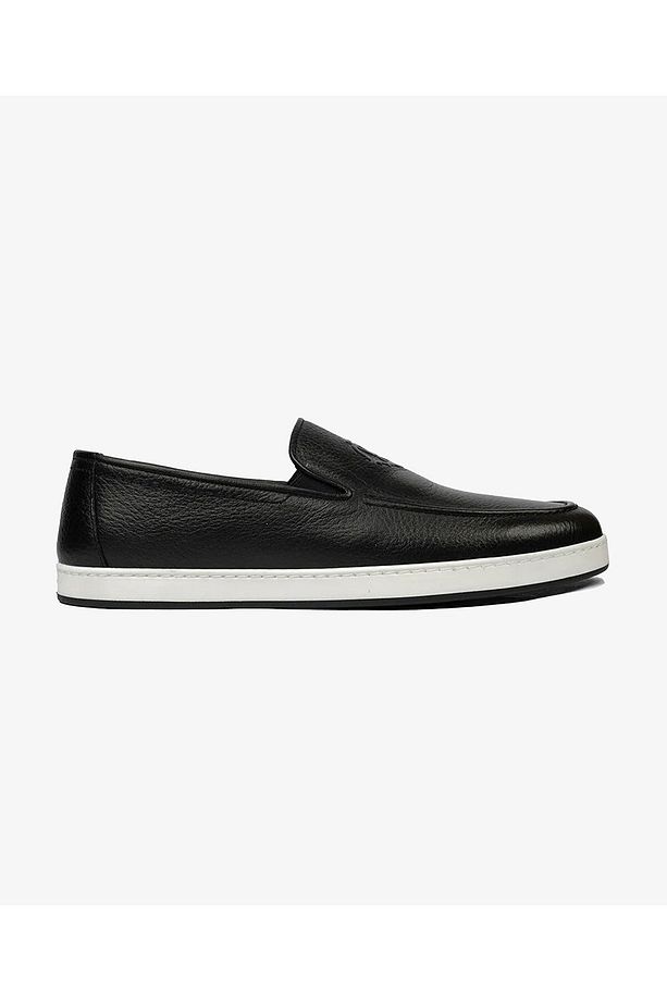 Erkek Siyah Hakiki Deri Loafer Ayakkabı 4Y1CA63479 - 1