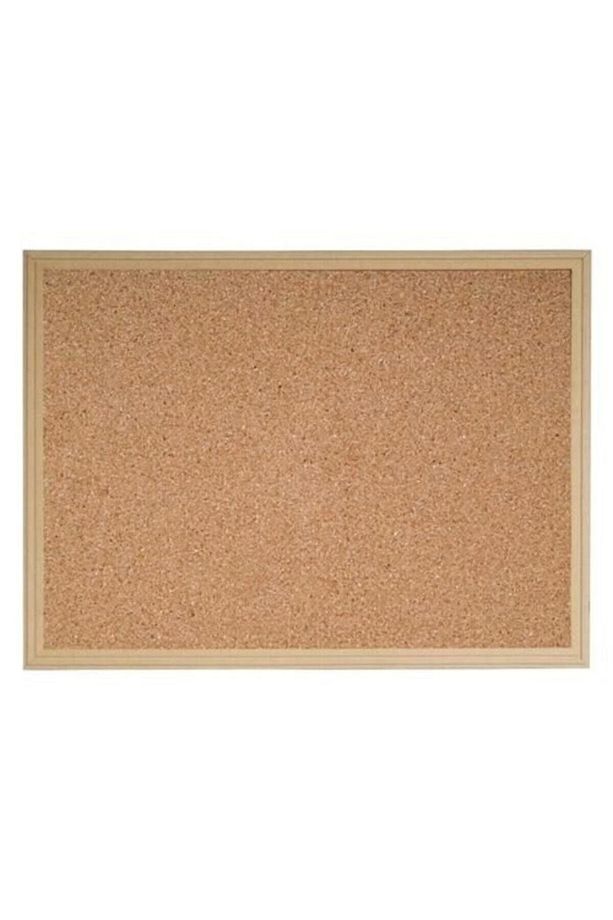 50x70 Ahşap Çerçeveli Mantar Pano - 1