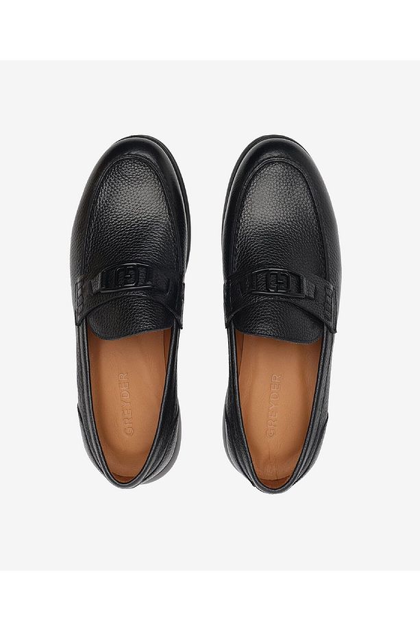 Erkek Siyah Hakiki Deri Loafer Ayakkabı 5Y1KA64668 - 5