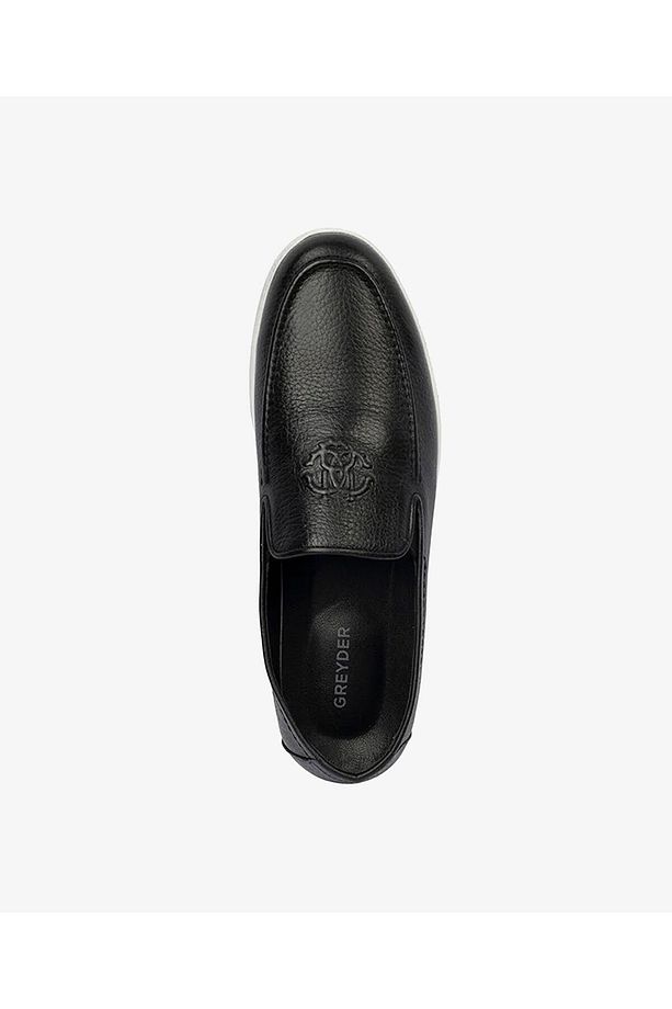 Erkek Siyah Hakiki Deri Loafer Ayakkabı 4Y1CA63479 - 4
