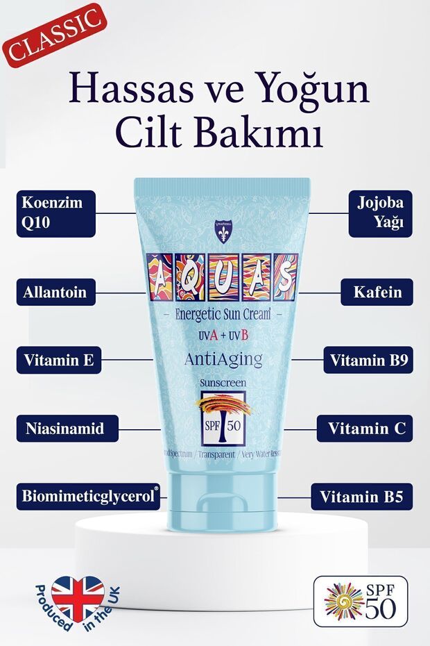 كريم واقي من الشمس SPF50+ مضاد للشيخوخة 150 مل حماية عالية من الأشعة فوق البنفسجية UVA/UVB بالتركيبة القديمة