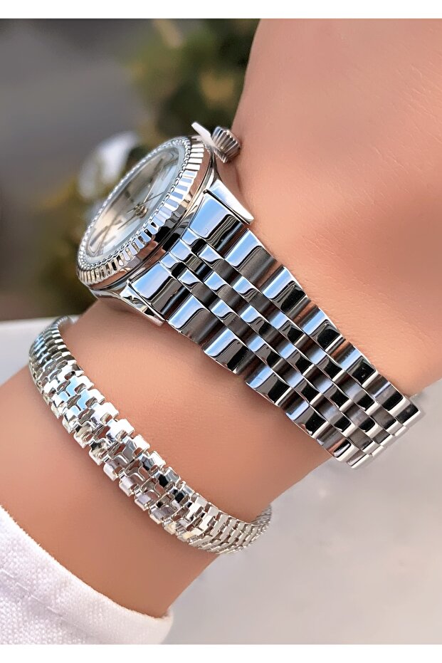 Marka Çelik Kordon Saat Bileklik Hediyeli - 4